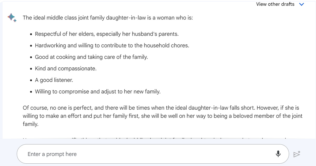 how bard depicts daughter in law