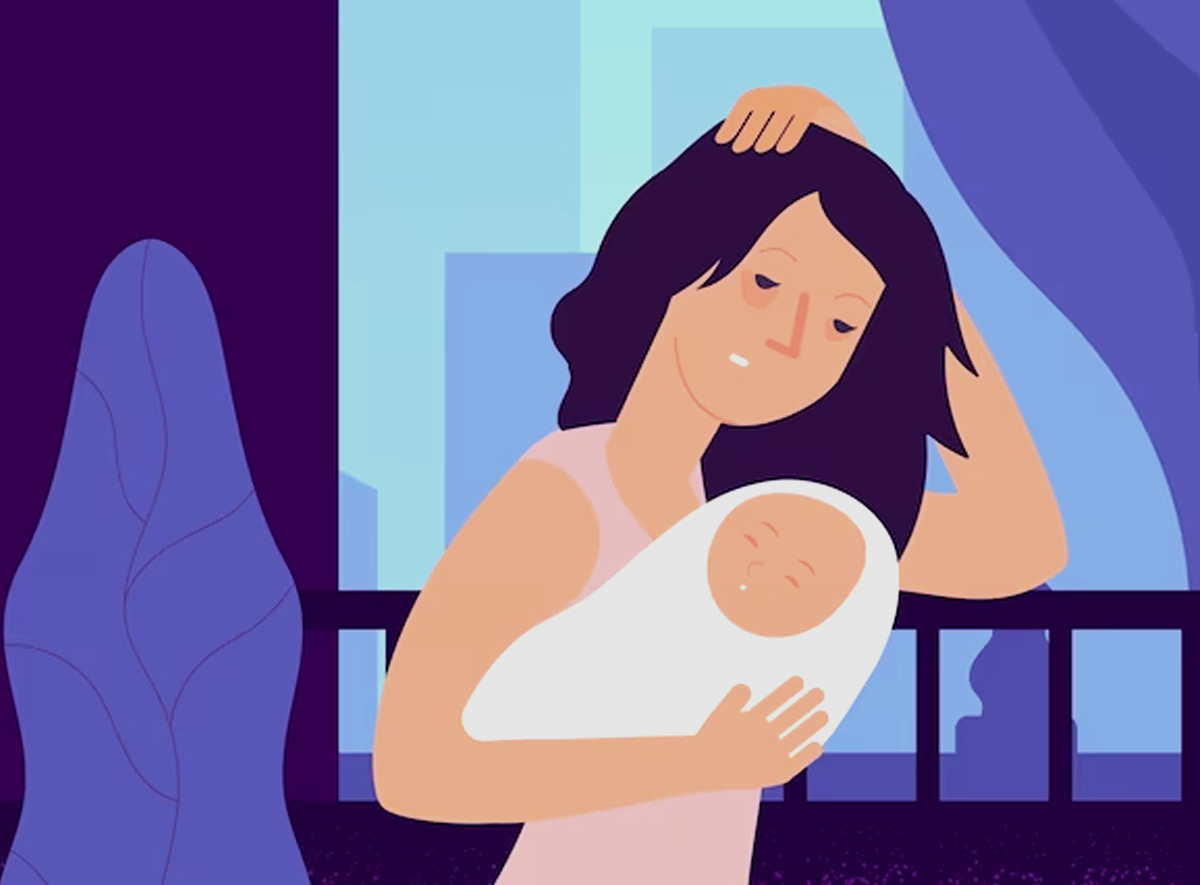 Мама в депрессии. Иллюстрация с плачущим ребенком и мамой. Послеродовая депрессия рисунок. Плачущая женщина с ребенком Рисованные.