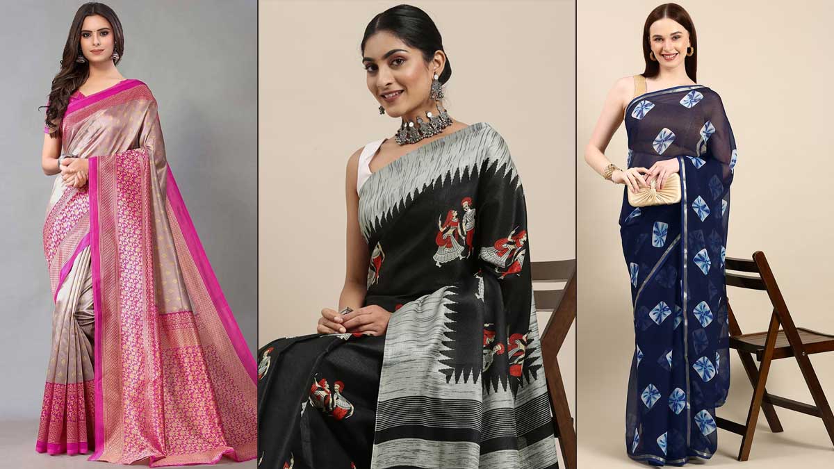 Party Wear Saree: मात्र 500 रुपये में खरीदें ये खूबसूरत साड़ी, हर फंक्शन में लगेंगी खूबसूरत