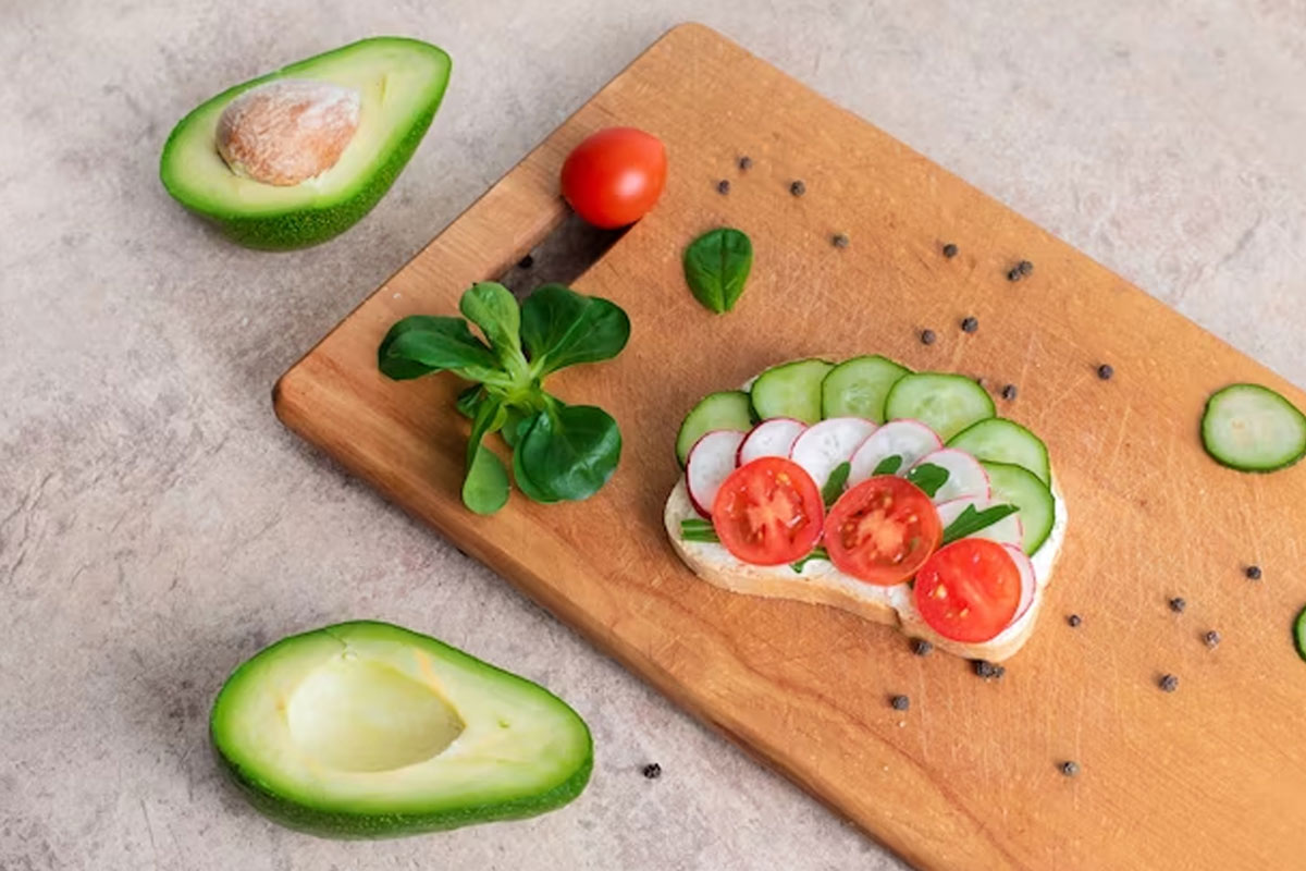 salad decoration in plate