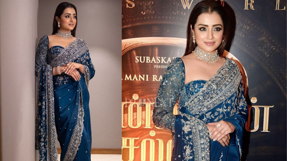 trisha ponniyin selvan saree