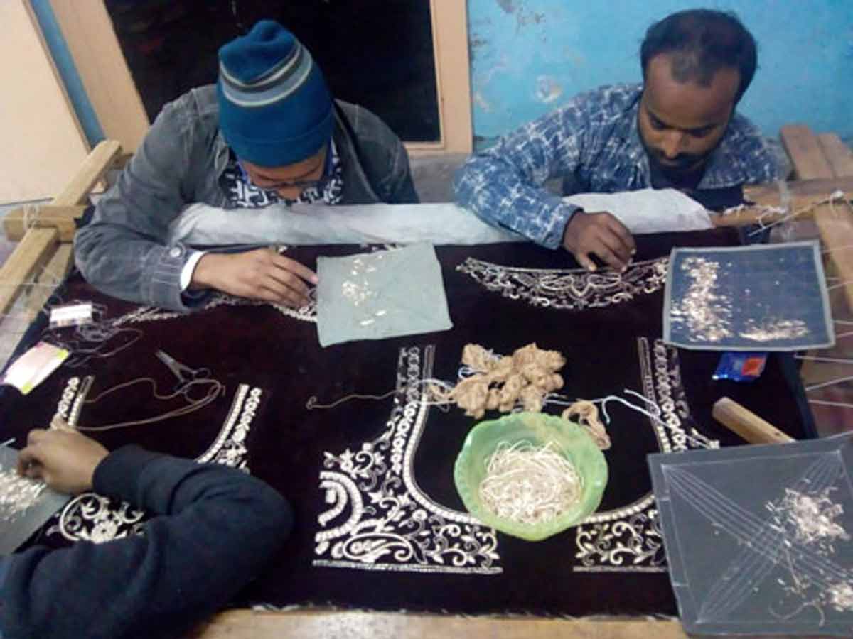 zari zardozi work history