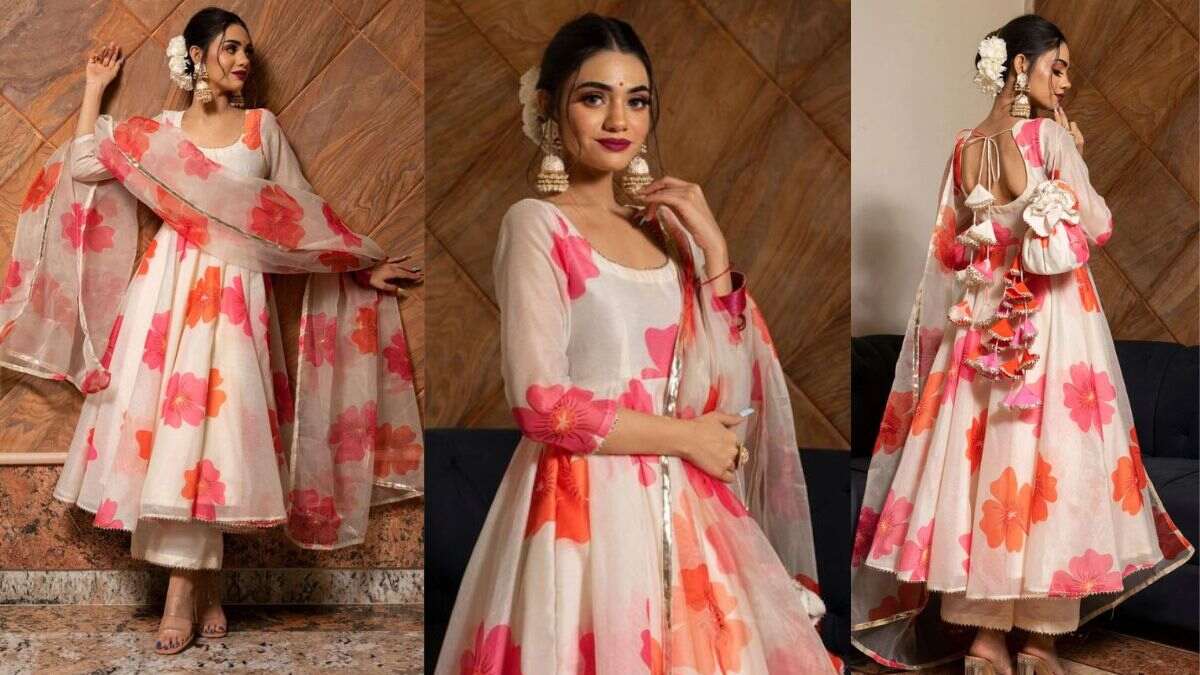 इस फेस्टिव सीजन ये Best Organza Anarkali Suit आपके स्टाइल स्टेटमेंट को करेंगे इन्हैंस | organza anarkali suit to rock festive casual and formal occasions like a diva with style | HerZindagi