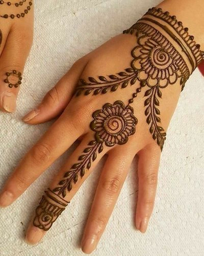 Tulsi Vivah Mehndi Designs