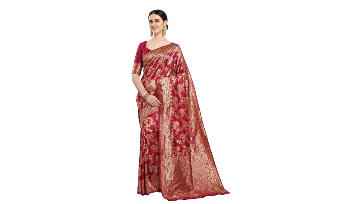 Amazon Offer On Silk Sari Buy Handloom Sari Best Cotton Silk Sari Online  Silk Sari Under 1000rs, Cotton Sari Online Silk Sari For Function Discount  On Silk Sari | Amazon Deal: एमेजॉन