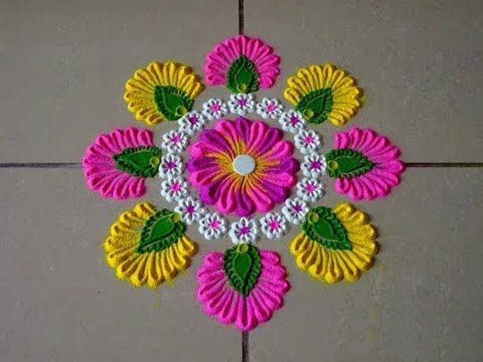 Flower Rangoli design