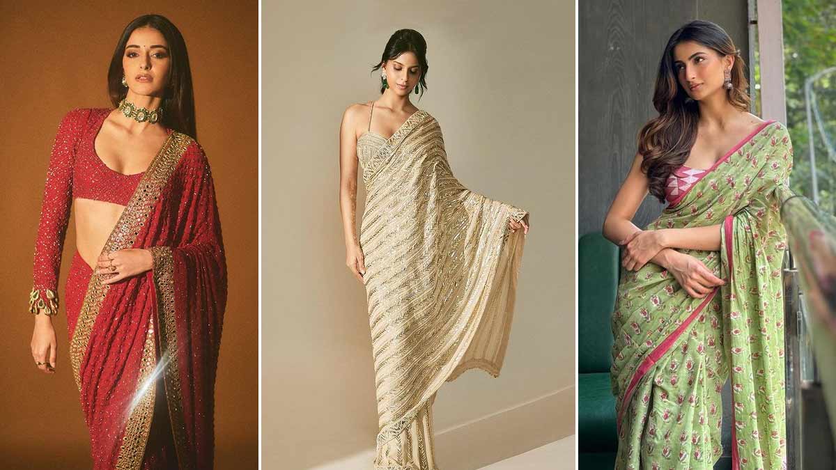 From Suhana Khan To Ananya Pandey: Diwali Saree Inspiration From GenZ  Celebrities