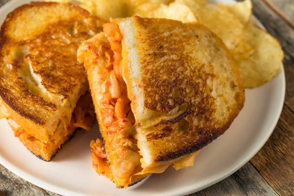 Kimchi Cheese Toast