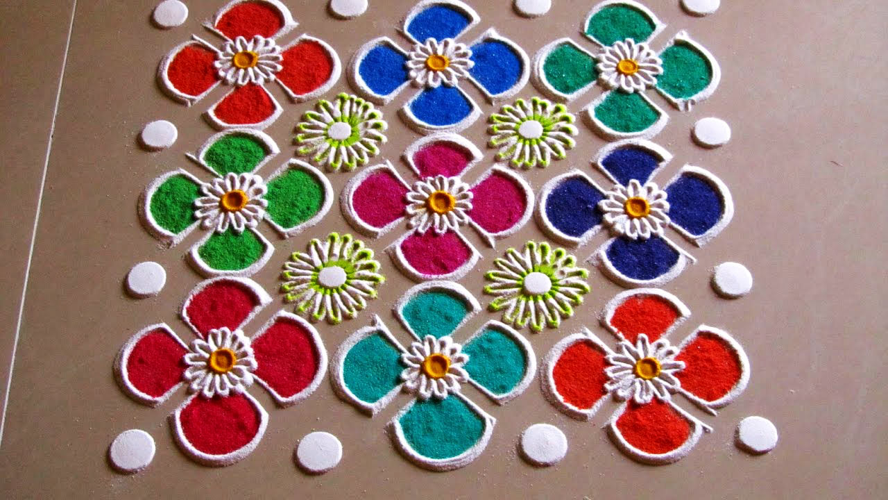 Simple Rangoli designs