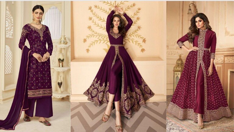 जब छाएगा Wine Colour Suit का जादू, तो सभी होंगे आपके खूबसूरती के मुरीद | wine  colour suit to flaunt your look in a distinct style statement | HerZindagi