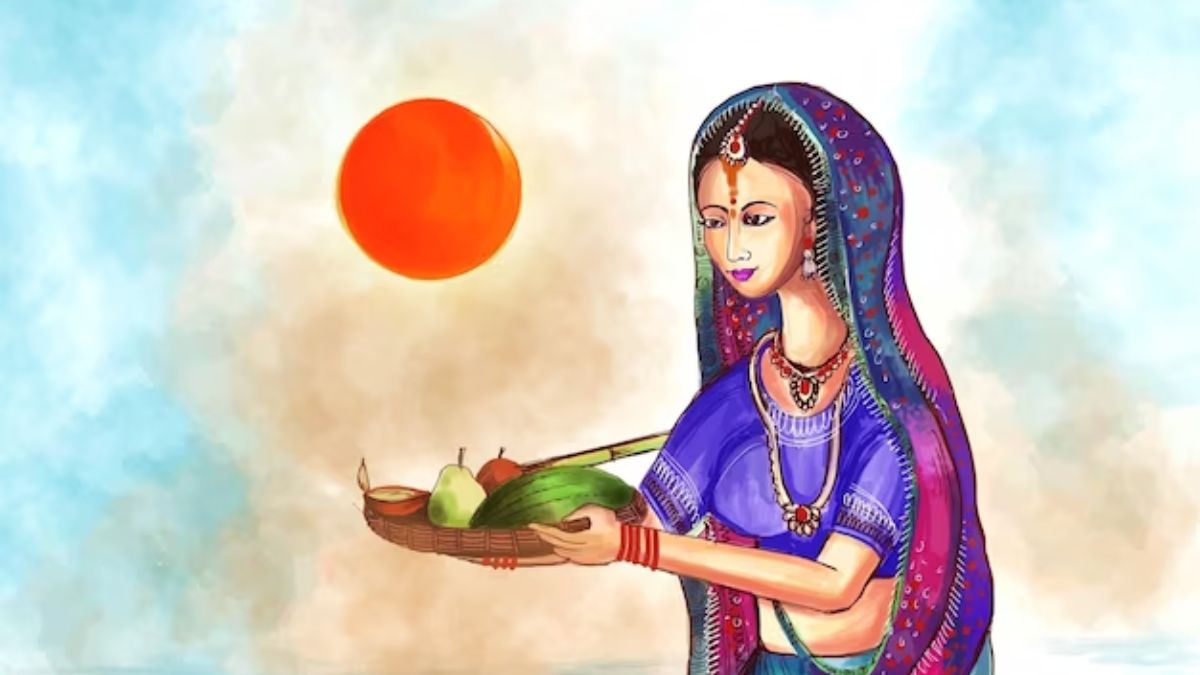 Chhath puja drawing | Easy Chhath Puja Oil pastels colour drawing for  beginners - YouTube