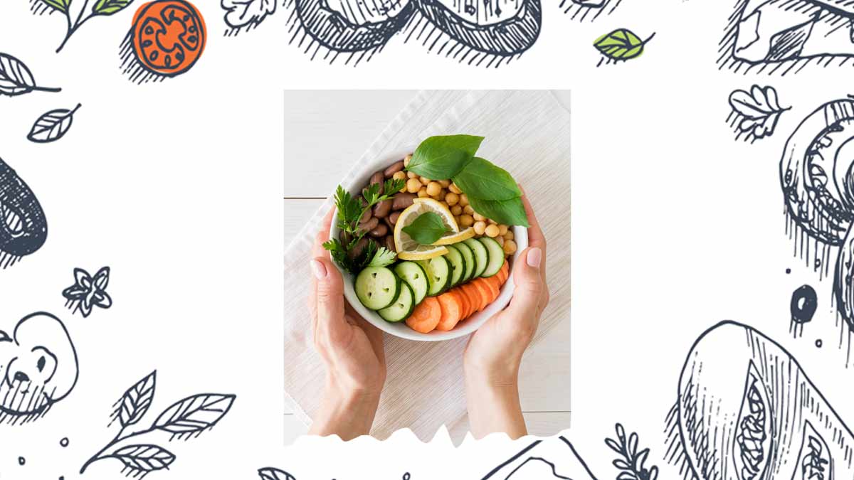 Graphic flat design drawing happy little boy eating fresh vegetable salad  and showing thumb up sign. Cute child eating fresh delicious salad. Healthy  food for kids. Cartoon style vector illustration 24151958 Vector