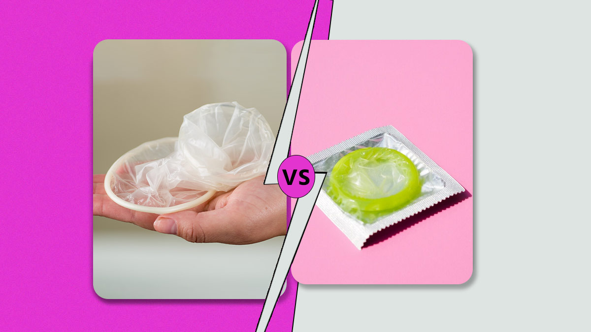 difference female condoms male condoms