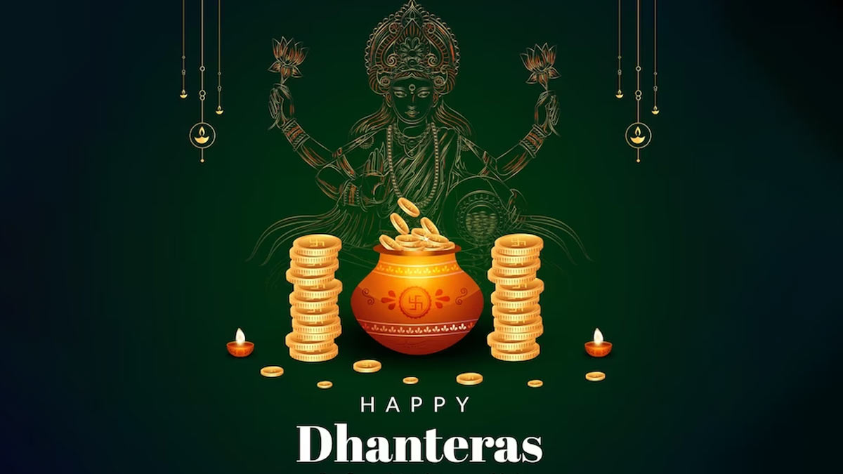 Happy Dhanteras Golden Coins With Lotus Design, Dhanteras, Happy Dhanteras,  Dhanteras 2023 PNG Transparent Clipart Image and PSD File for Free Download