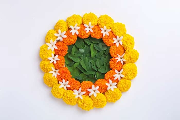 flower rangoli designs