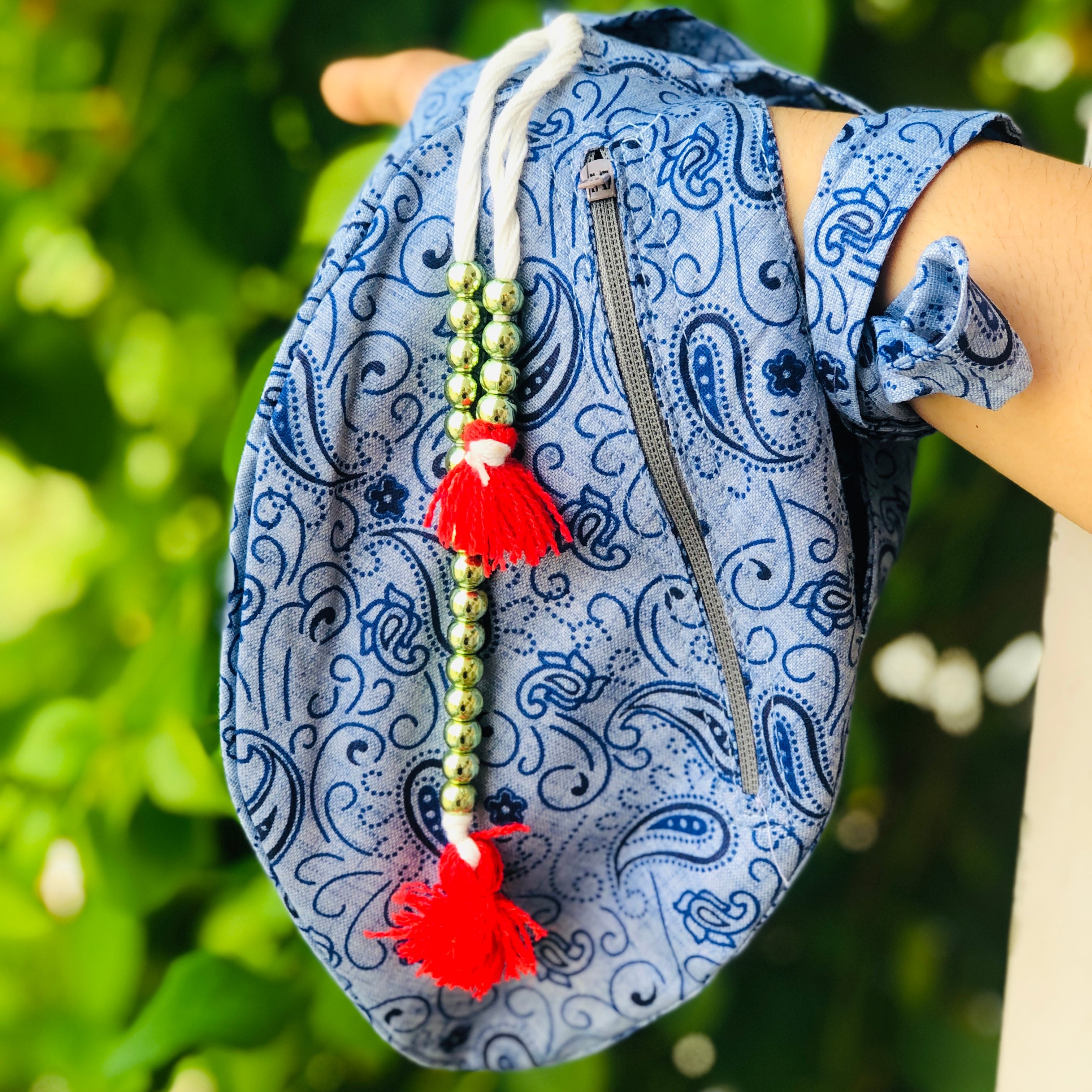 japa mala bag design