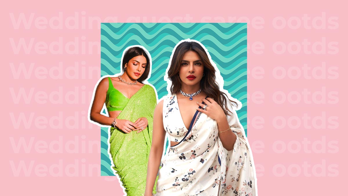 Priyanka Chopra Inspired Handpicked Wedding Guest Saree Avatars