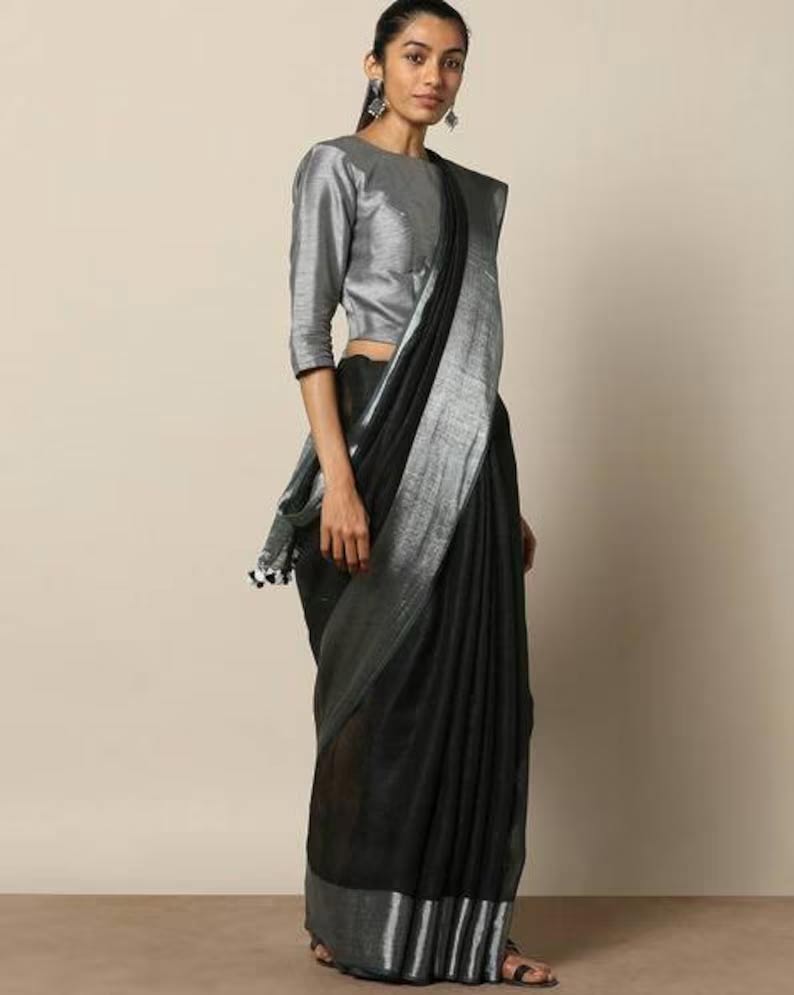 silver colour blouse