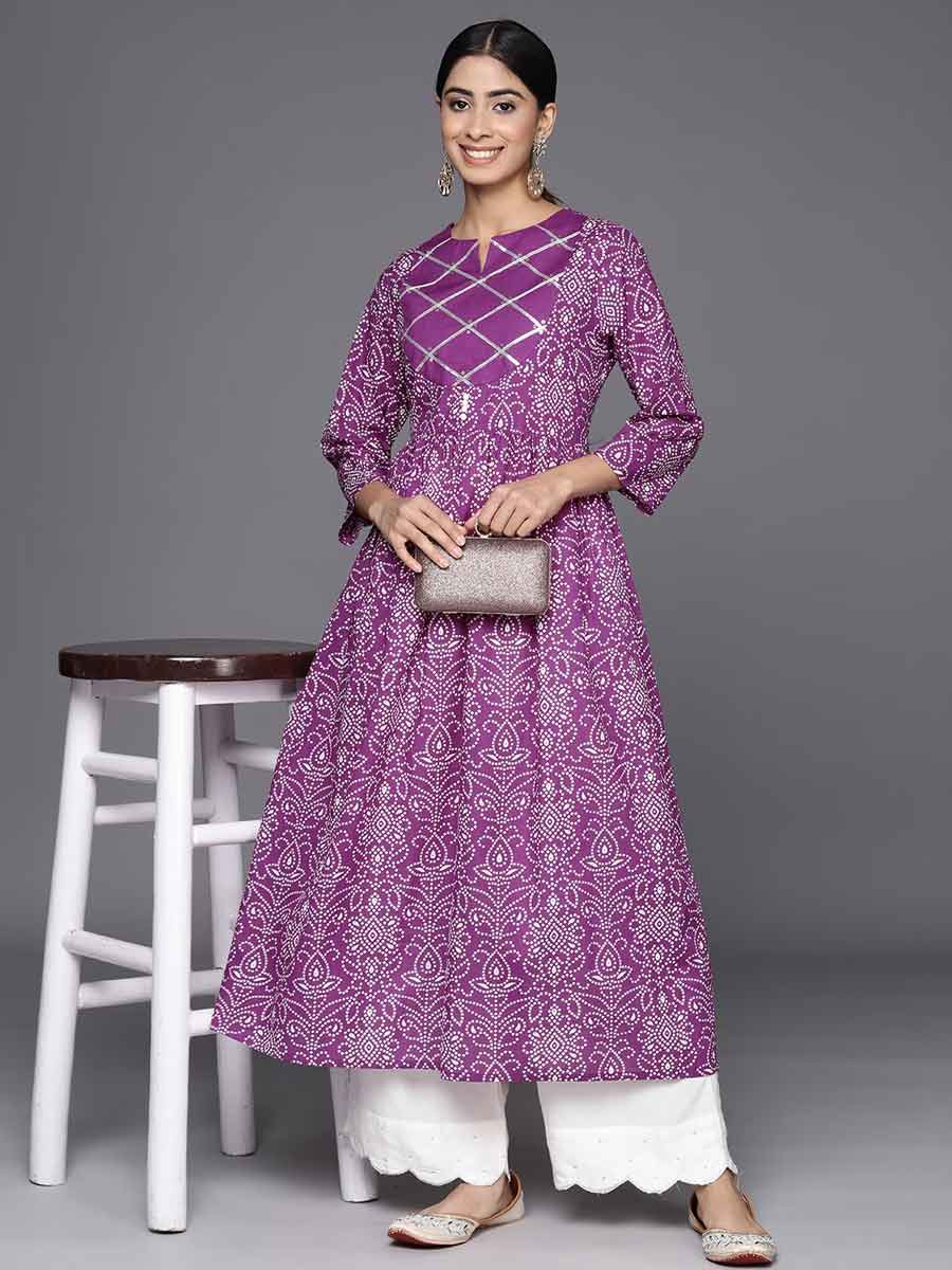 Anarkali Bandhani kurta designs
