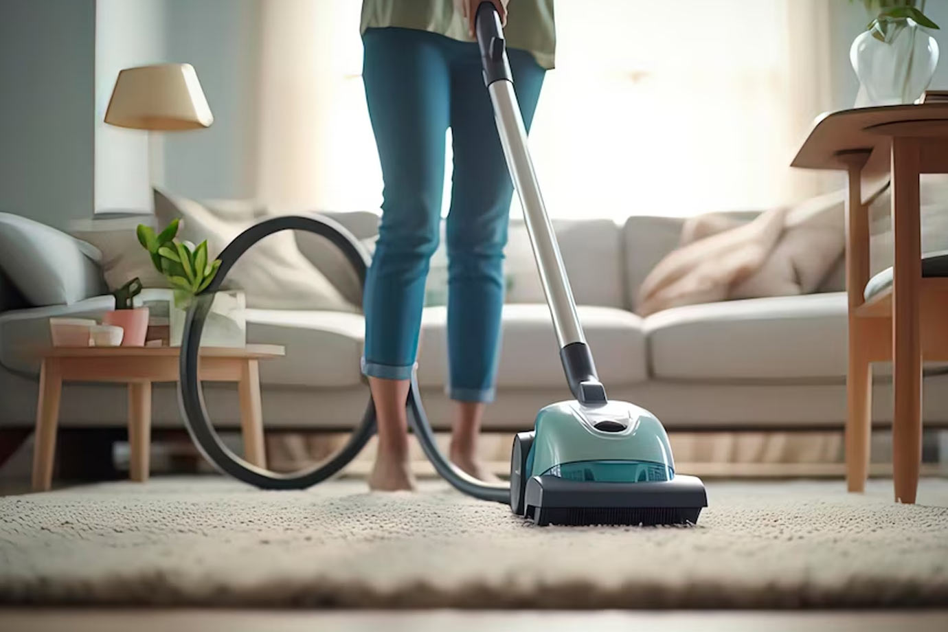 clean the bedroom floor