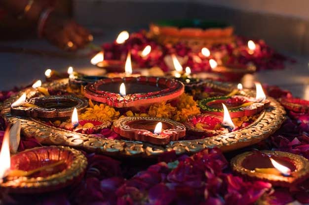 diwali puja thali decor ideas