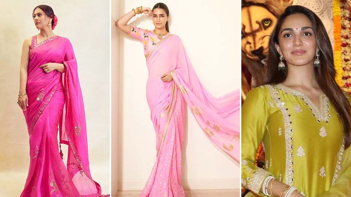 From Kiara Advani To Kriti Sanon: Bollywood Actress Set Navratri Fashion Trends