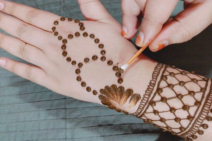 Easy Mehndi Design for Back Hand 2019 | Earbud Mehndi Design Trick for  Beginners - YouT… | Mehndi designs for kids, Mehndi designs for beginners,  Henna designs hand