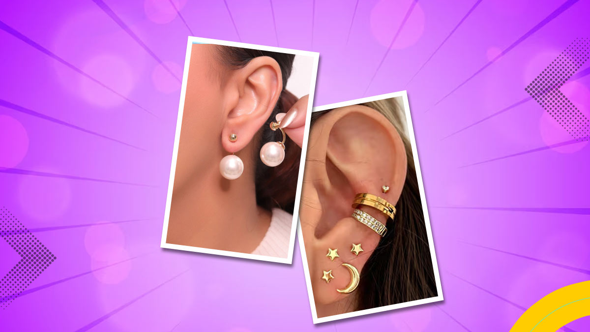 Exquisite Non-Fading Clip-On Earrings For Women, Ins-Style, Trendy And  Luxurious, Simple And Elegant, Show Your Small Face, No Piercing Required |  SHEIN USA