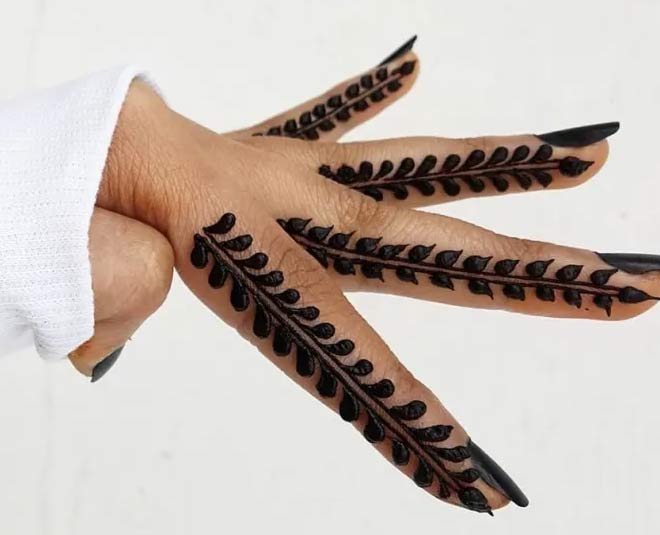 easy finger mehndi designs sawan