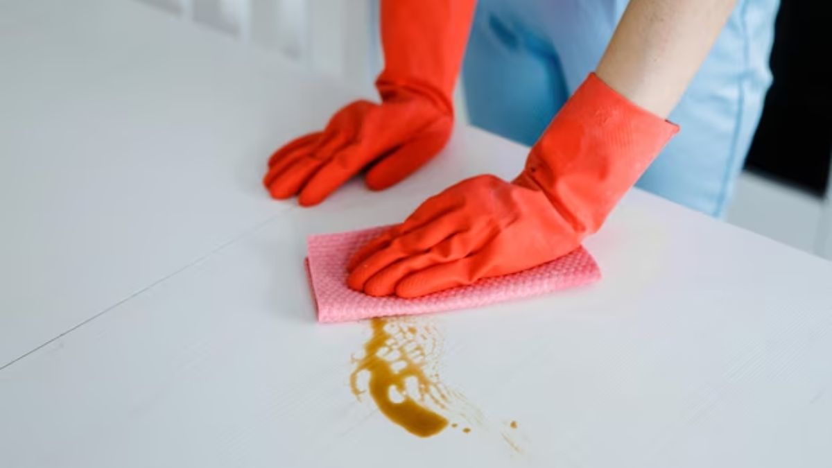 easy tips to clean kitchen counter top in hindi