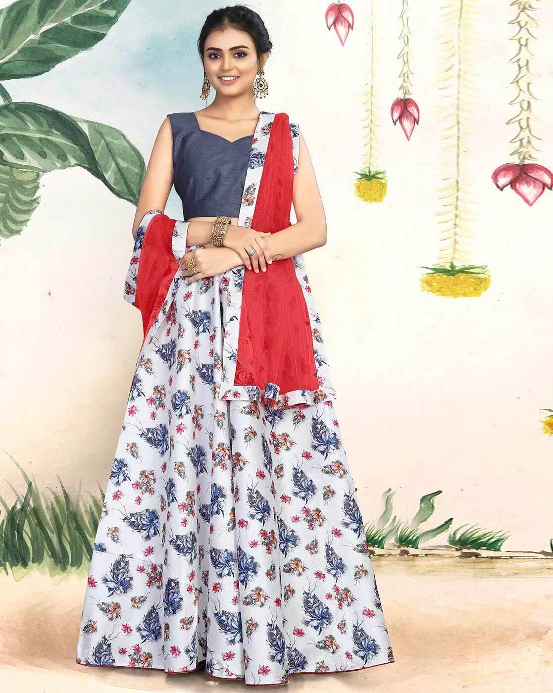 floral lehenga