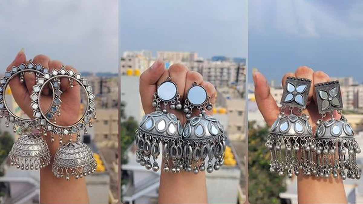 Pin by Ammu Kaur on Earrings designs | All hairstyles, Open hairstyles,  Cool hairstyles