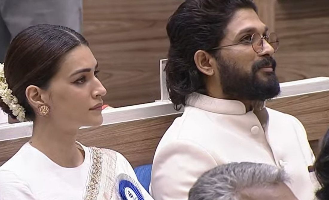 kriti sanon and allu arjun at national awards