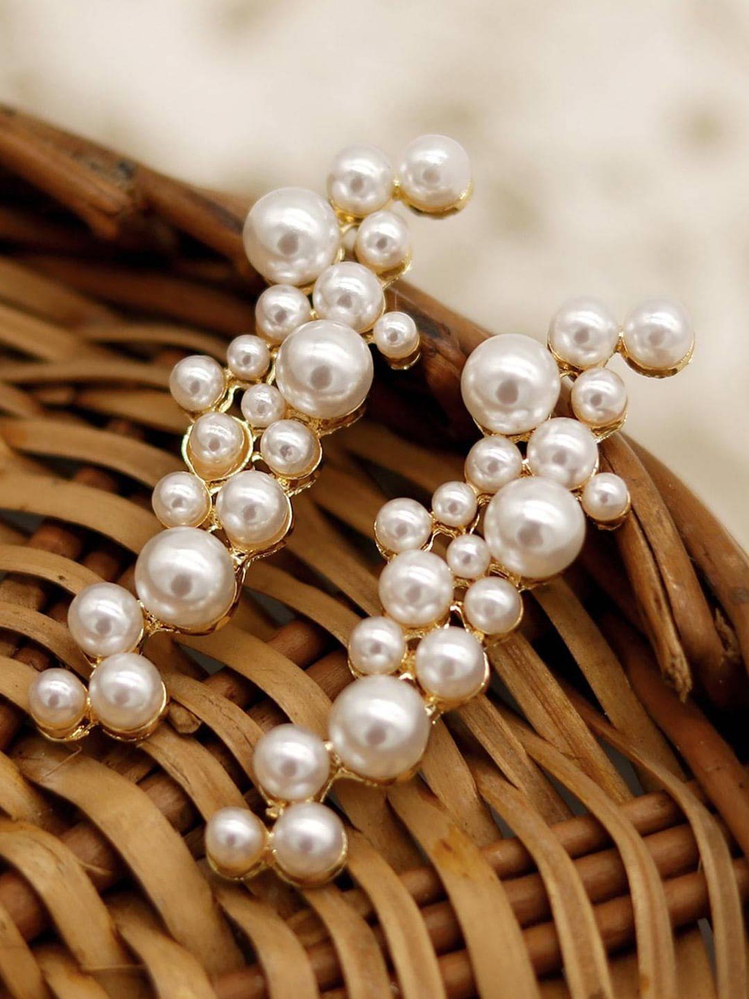 pearl drop earrings