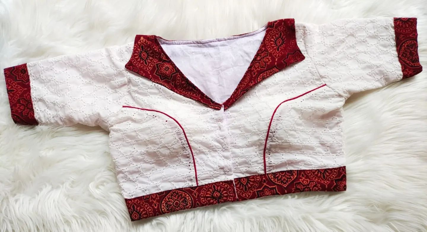 Collar neck blouse designs