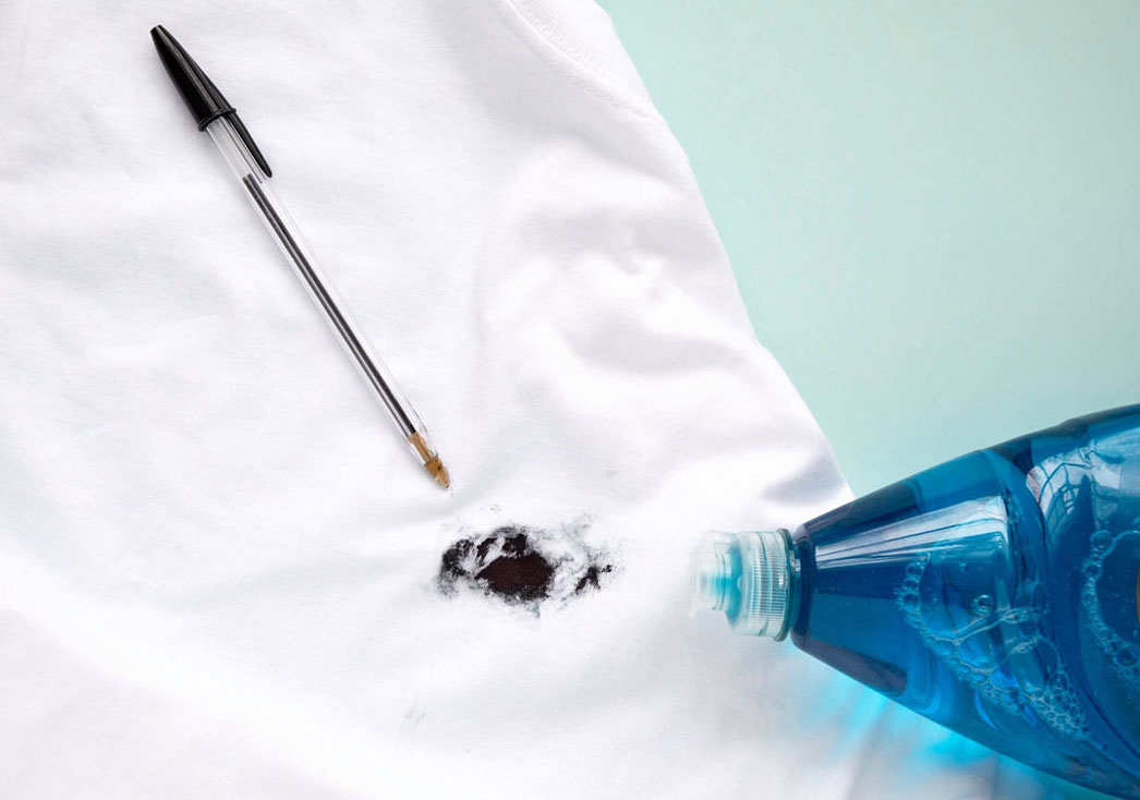 cleaning of white pants