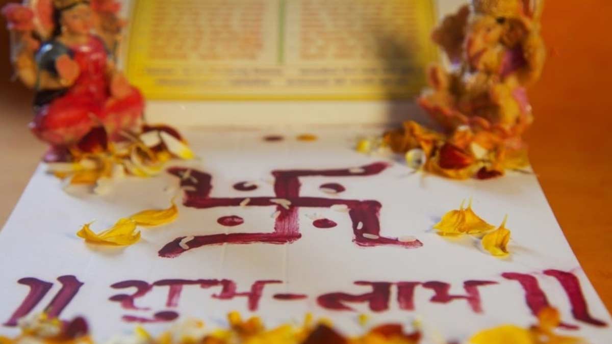 how to place shubh labh in hindi