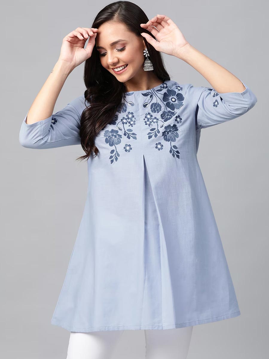 ice blue kurti