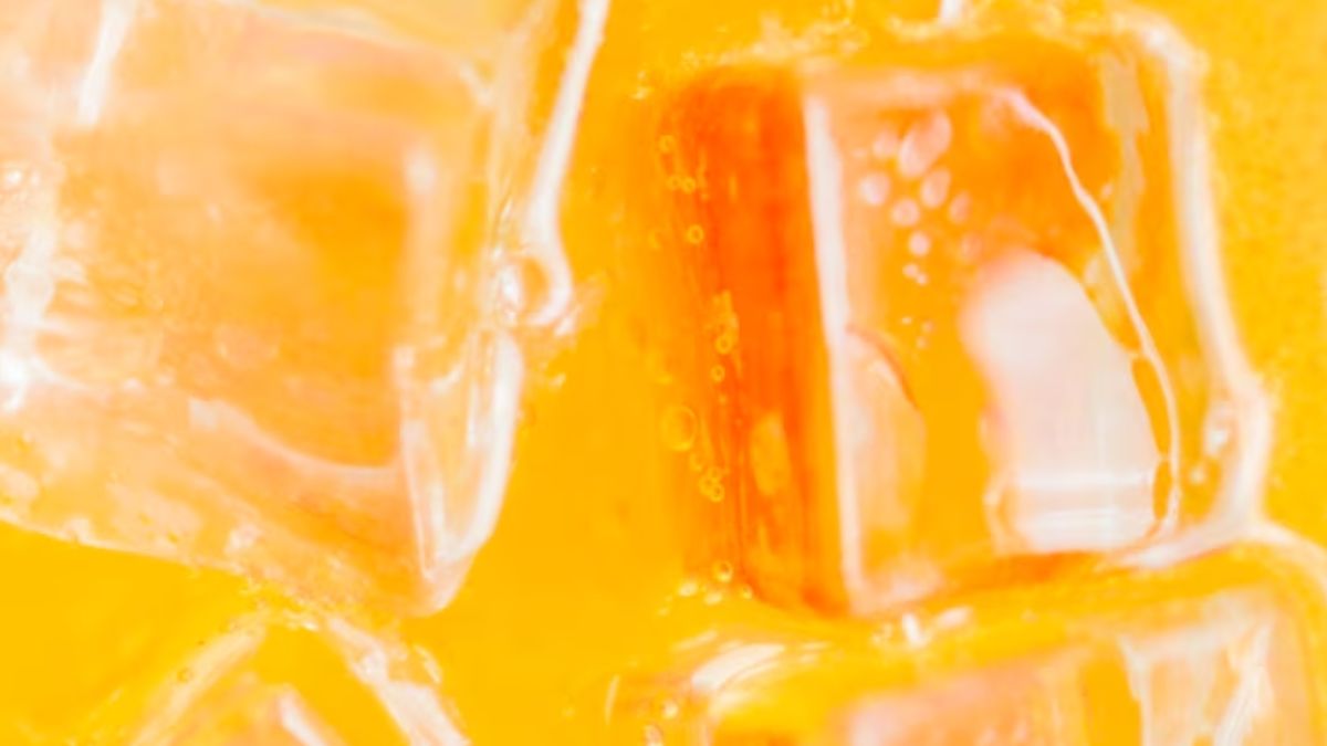 ice cube orange