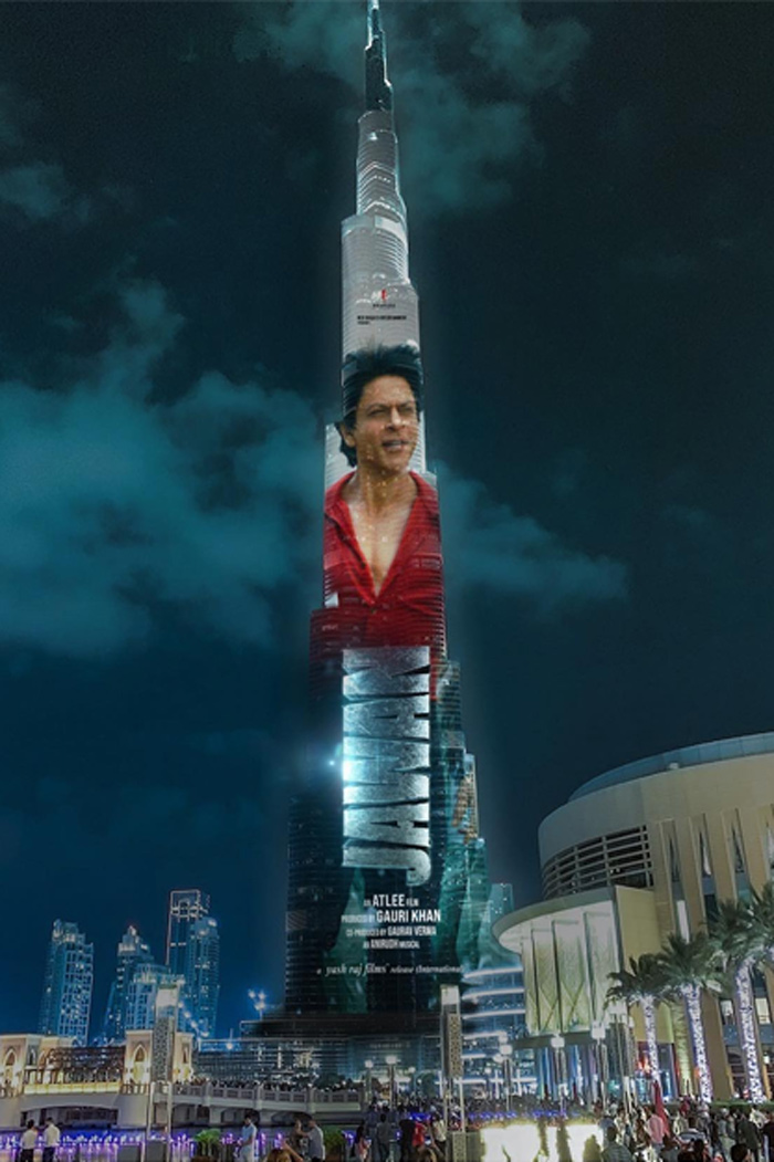 jawan trailer launch at burj khalifa