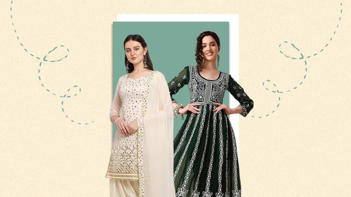 Karwa Chauth Special Dress❤️❤️…. | Sewing pattern design, Fancy dress  design, Neck designs