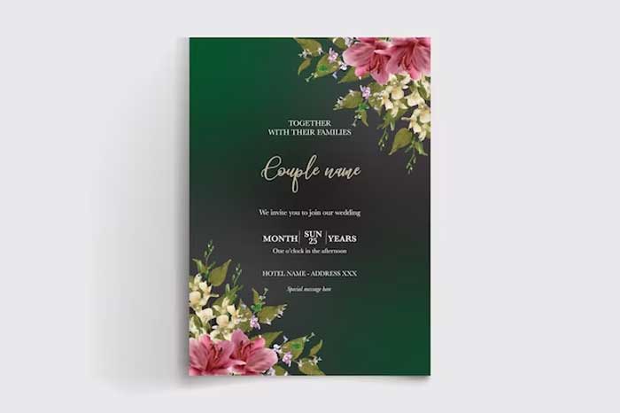 latest wedding card design