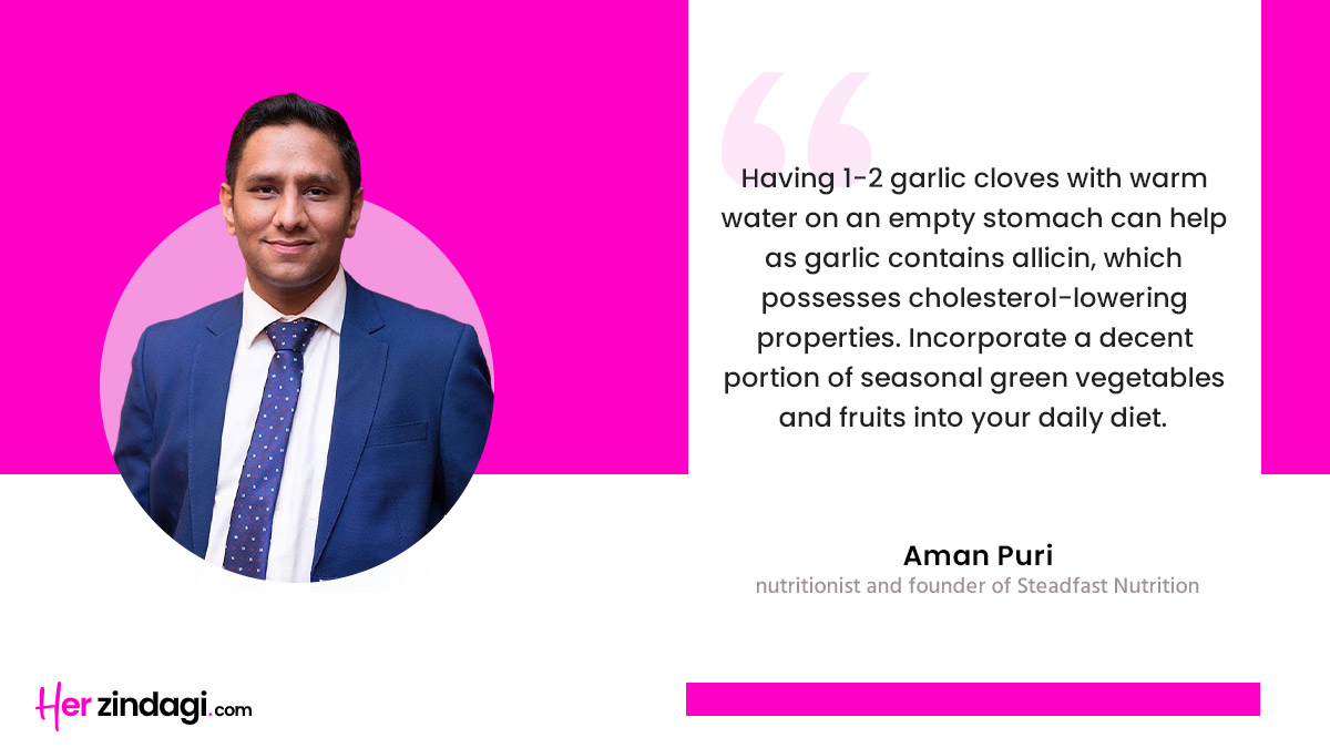 lower cholesterol with garlic cloves