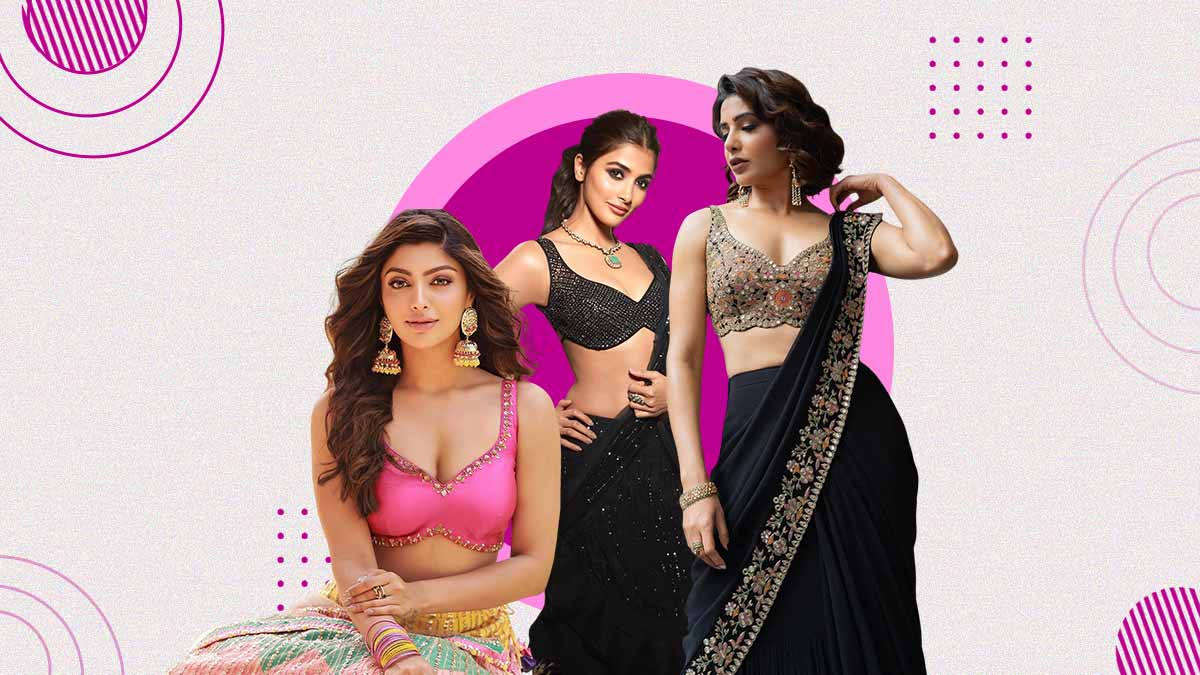 From Pooja Hegde To Akanksha Puri, Add Sass To Your Blouse Designs Like South-Indian Divas