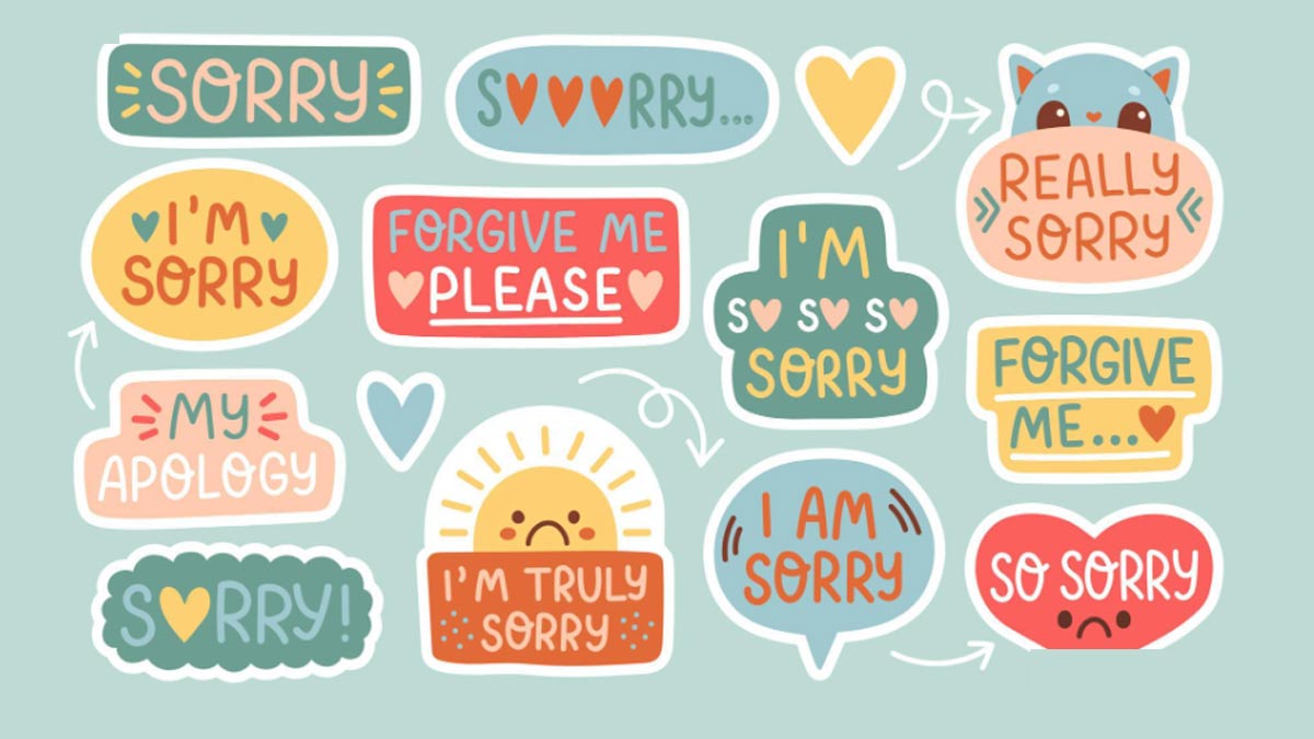 unique ways to say sorry