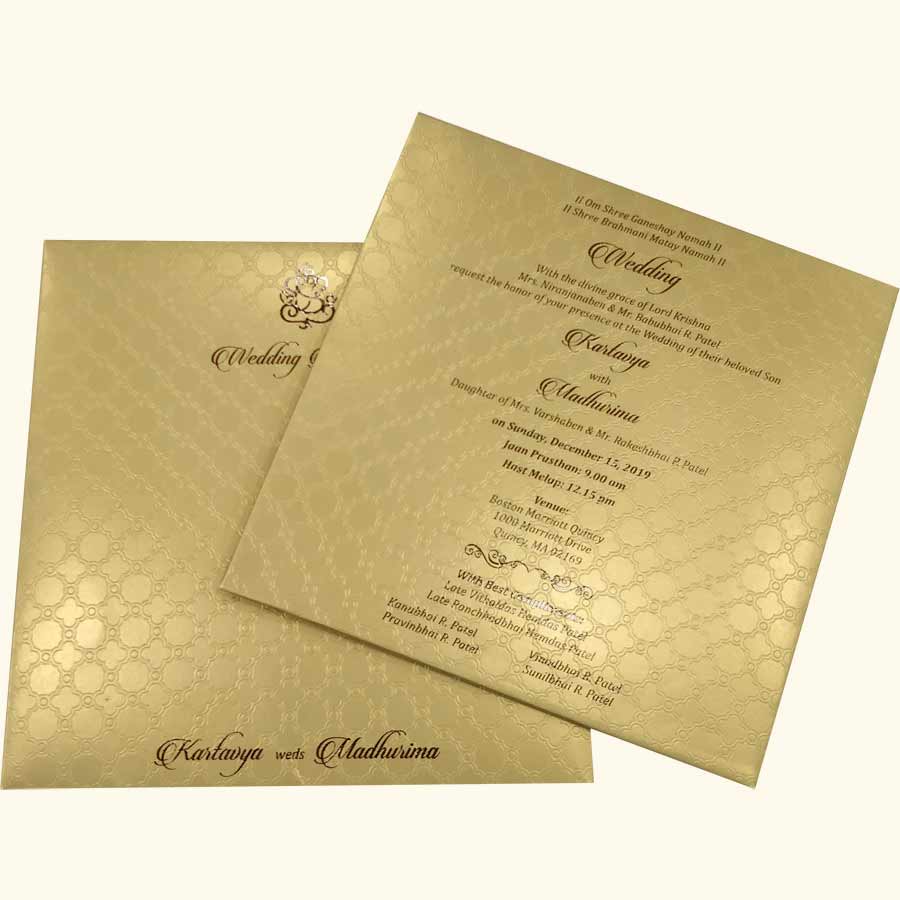 white wedding card colour