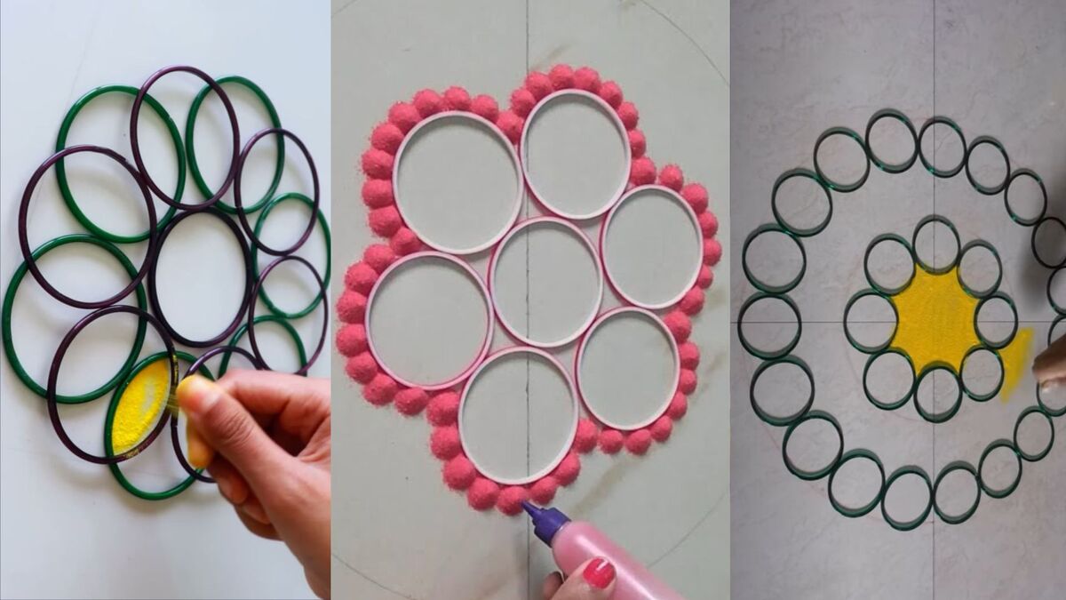 Bangle design rangoli