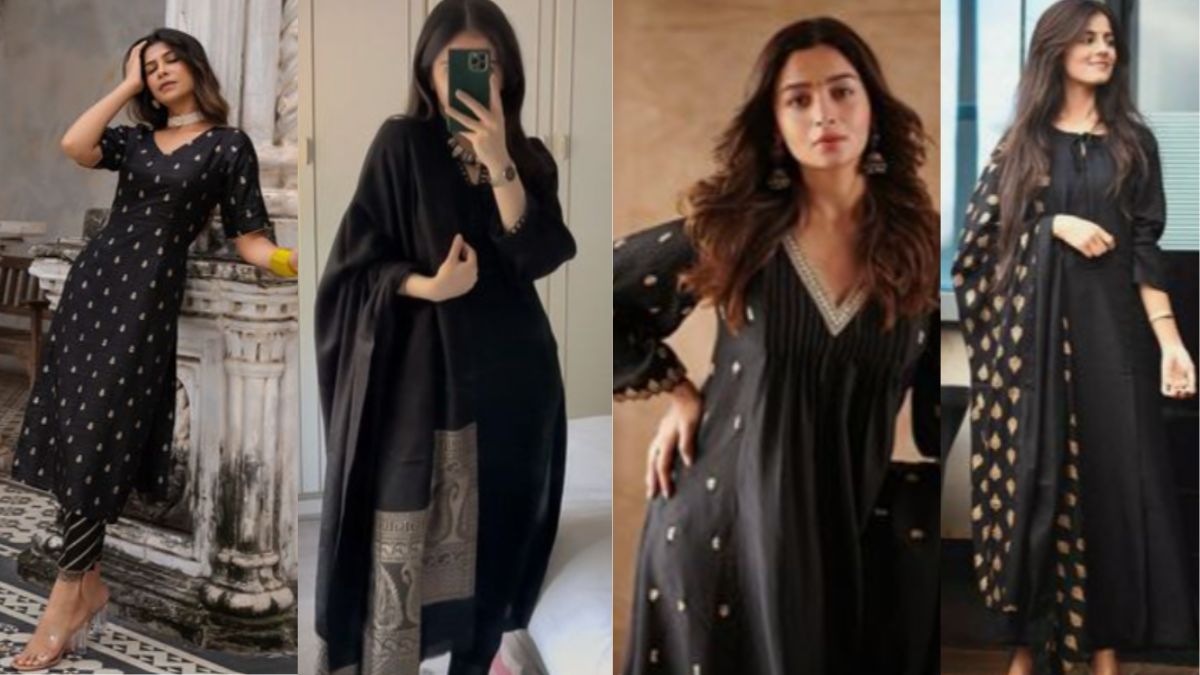 Best Black Kurti For Women (April 2024): Ethnicity Combined With Touch ...