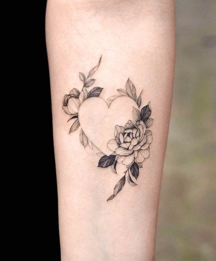 Rose Tattoo Fashion Girl Art Print — Slate & Brush Design Studio