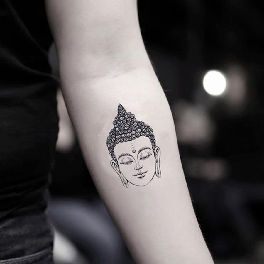 Buddha Face Tattoo Design